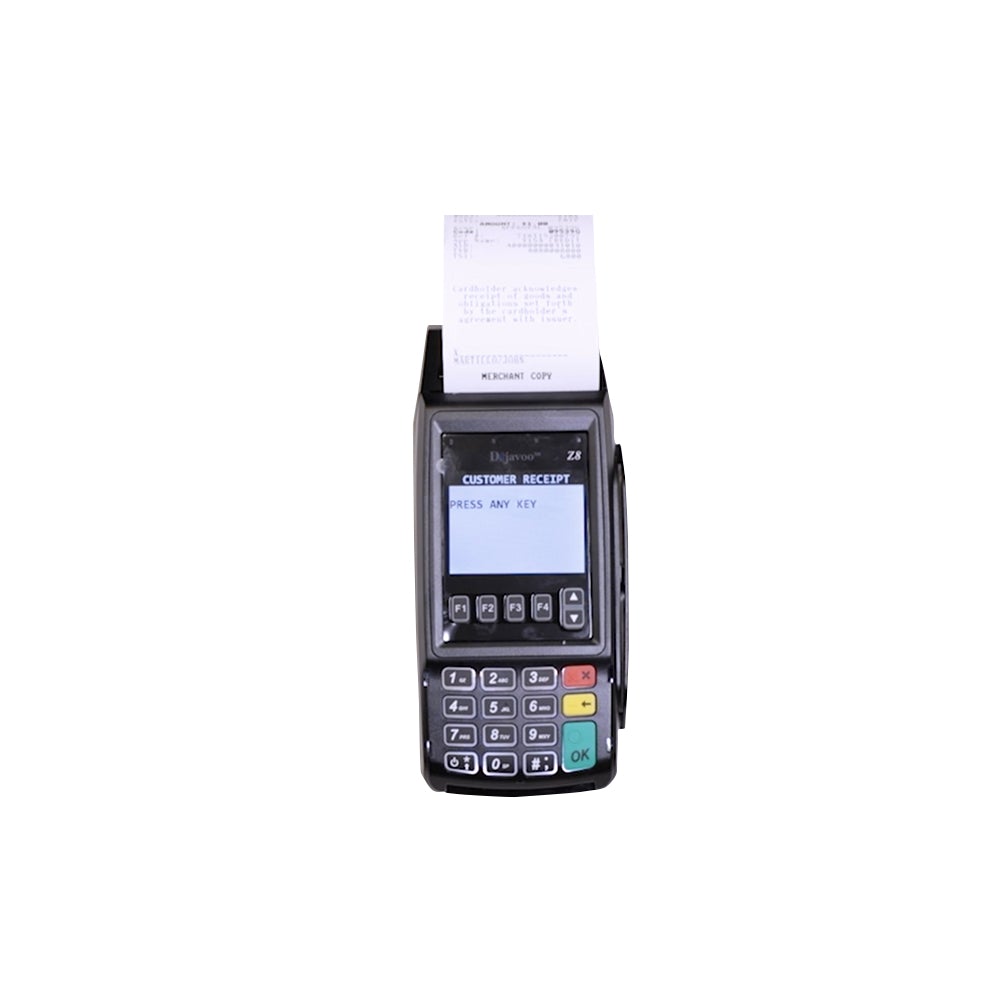 DEJAVOO Z8 EMV Contactless Tri-Comm Dial, IP, WiFi Credit Card Terminal ...