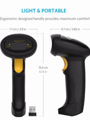 Load image into Gallery viewer, Inateck 2.4GHz Wireless Barcode Scanner - Black