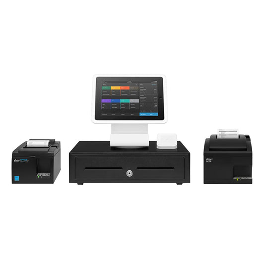 Square Stand Restaurant POS Station Kit - Black/White | eMerchant Authority
